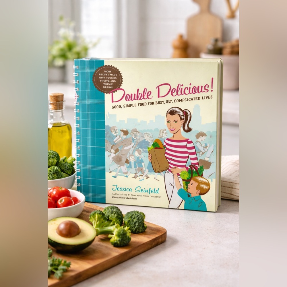 Double Delicious! Cookbook Jessica Seinfeld Spiral Hardcover Healthy Recipes
